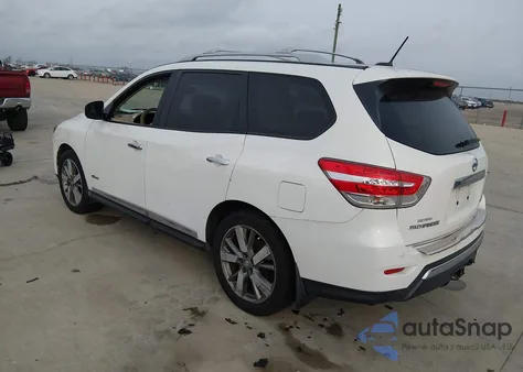 2014 Nissan Pathfinder Hybrid Platinum z USA, uszkodzony, nr VIN 5N1CR2MM9EC637353